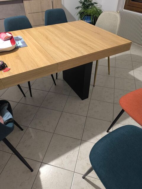 bahut et vitrine table bois style moderne 500 Mamirolle (25)