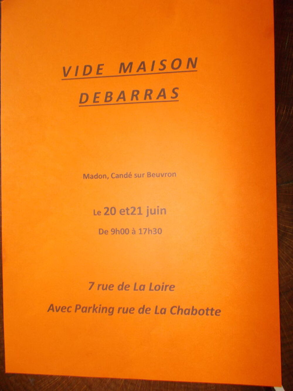 Vide maison/d&eacute;barras. Vide grenier, marché aux puces, braderie