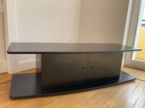 meuble de télé noir bois noir avec rangement intérieur  250 Metz (57)