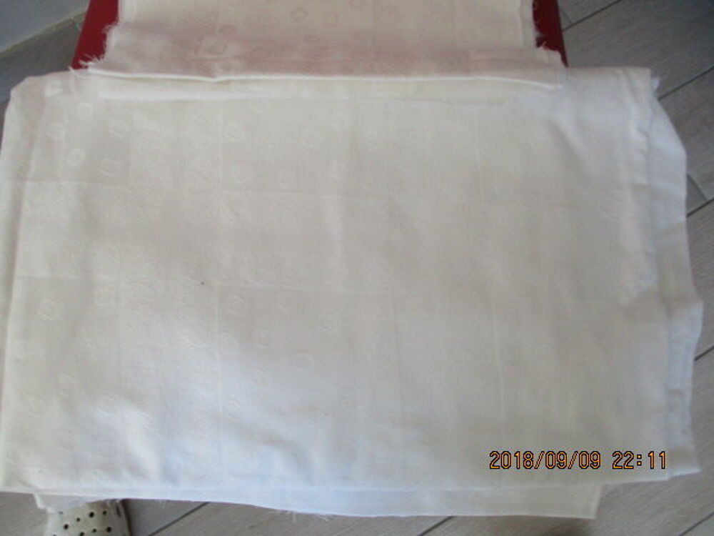 Coupon de tissus blanc Décoration