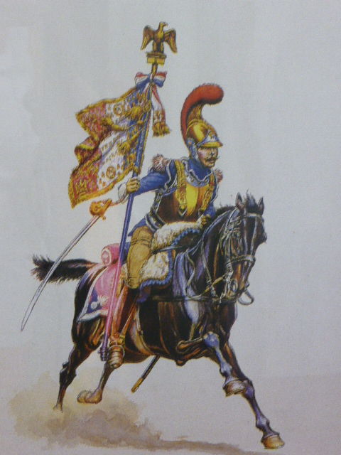 Cadre porte étendard de carabinier 1er empire 10 Rueil-Malmaison (92)