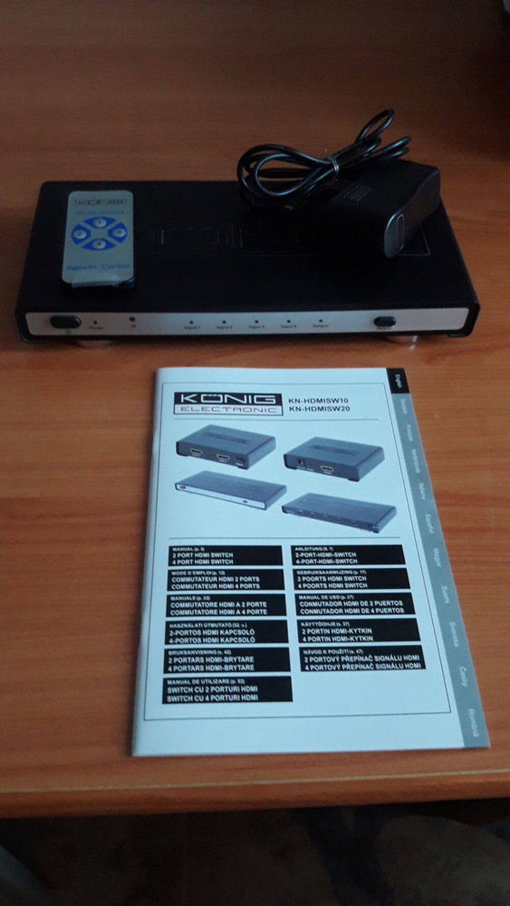 Switch HDMI 4 Ports K&ouml;nig - Comme Neuf Audio et hifi