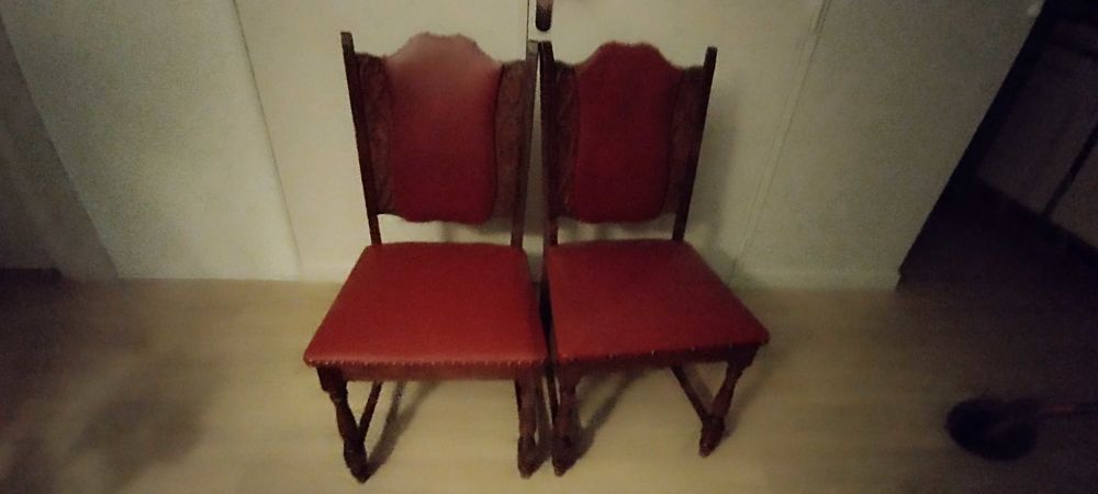 . Ensemble de 6 CHAISES De SALLE &agrave; € Manger Meubles
