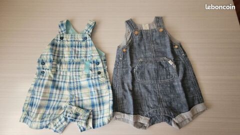 Lot de 2 salopettes ( 6 mois) 3 Bar-sur-Seine (10)