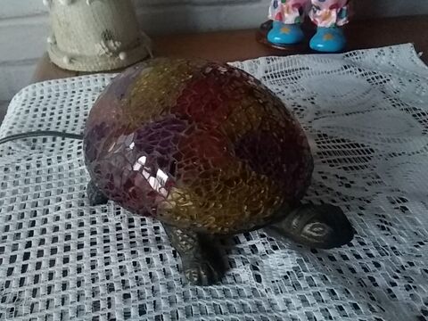 TORTUE MULTI COULEURS ((  lampe ))
bronze et verre . 20 Le Havre (76)
