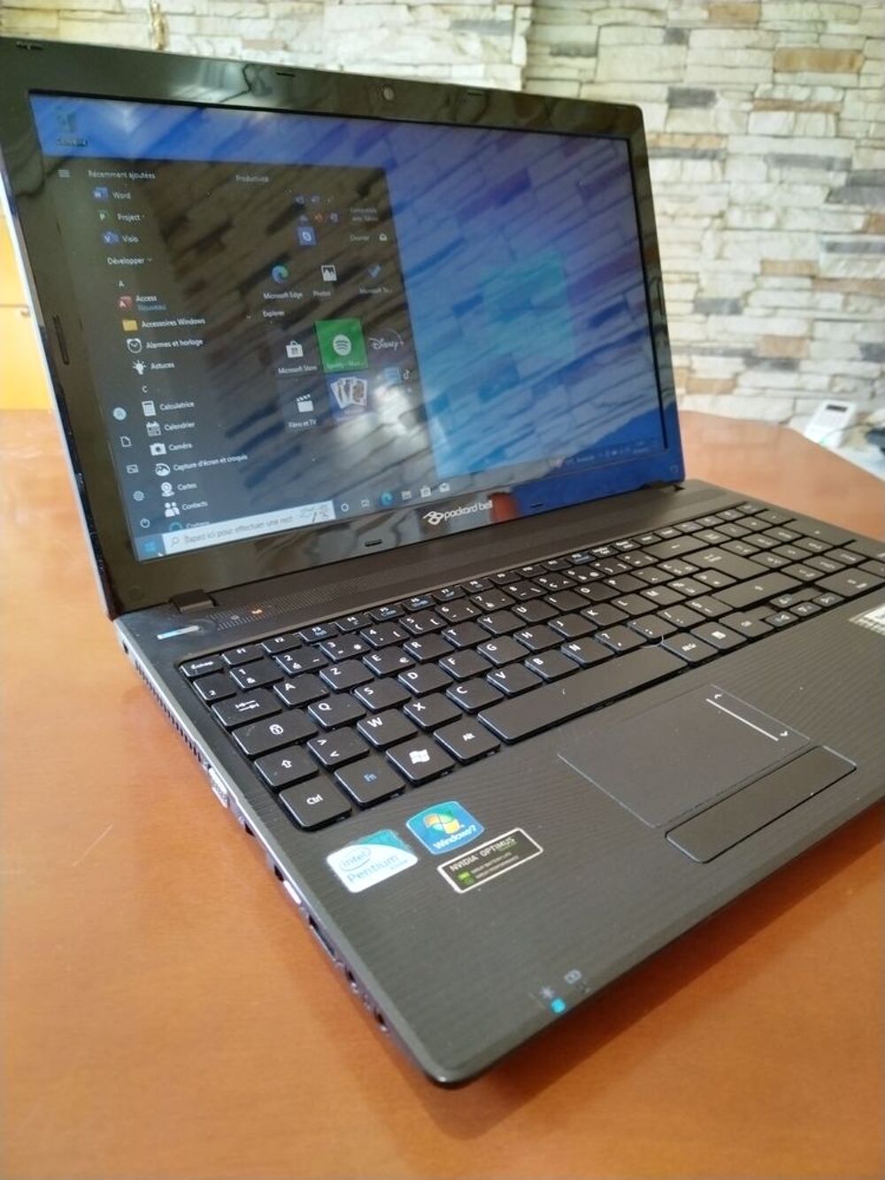 PC PORTABLE PACKARD BELL PENTIUM 8 Go SSD 256 Go R2654 Matériel informatique