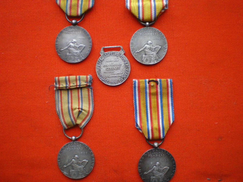 M&eacute;daille d'Honneur des Sapeurs-Pompiers 1900 