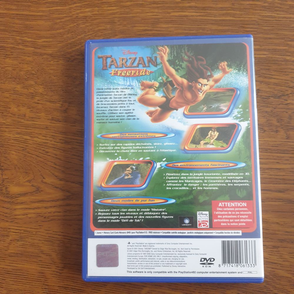 Tarzan freeride ps2
Consoles et jeux vidos