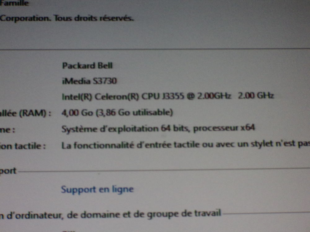 ordinateur packard bell complet Mat�riel informatique