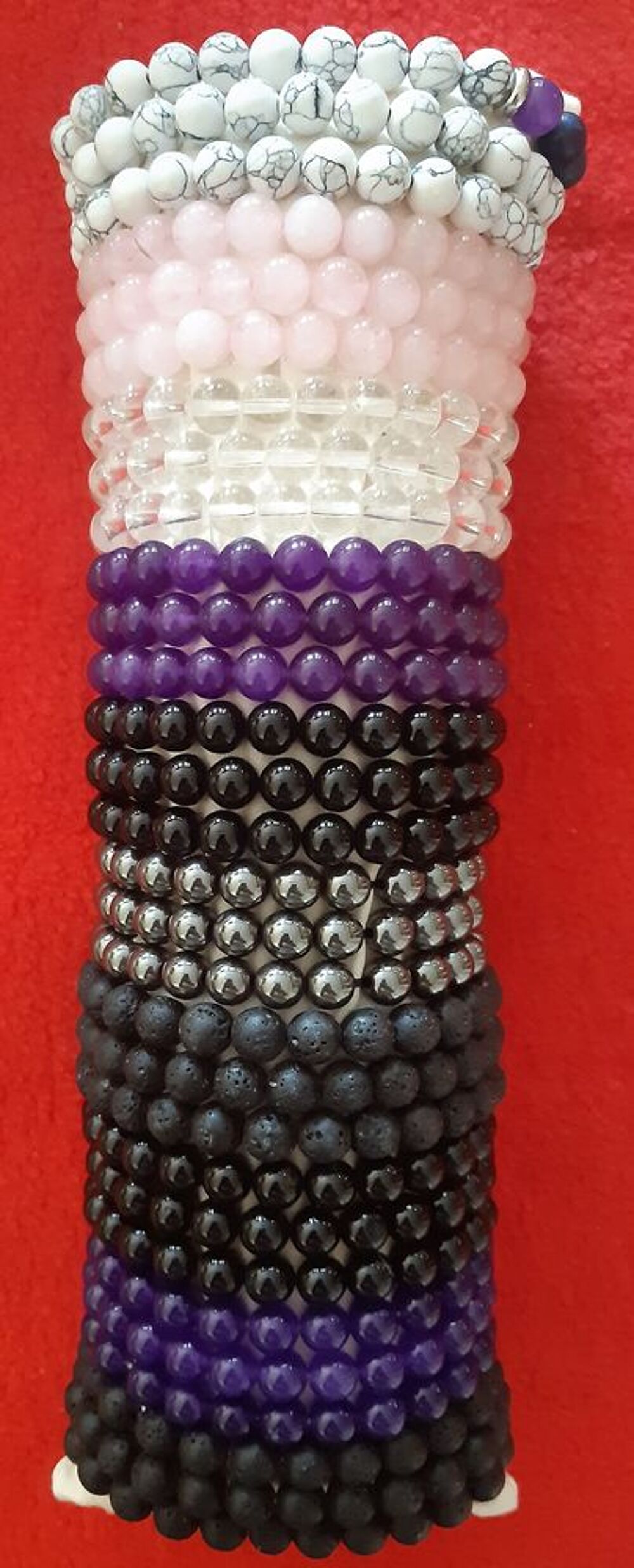 BRACELET 7 CHAKRAS Pierres Naturelles - Pierres de 8mm Bijoux et montres