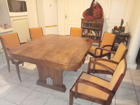 Table de salle a manger et ses 6 fauteuil Art Déco 500 Civrac-de-Blaye (33)