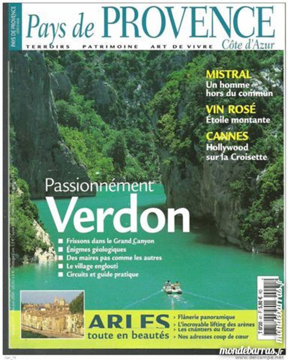 PAYS de PROVENCE n&deg; 41 de mai 2004 : Verdon : g&eacute;ol Livres et BD