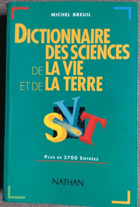 Dictionnaire des sciences de la vie et de la terre 2 Paris 17 (75)