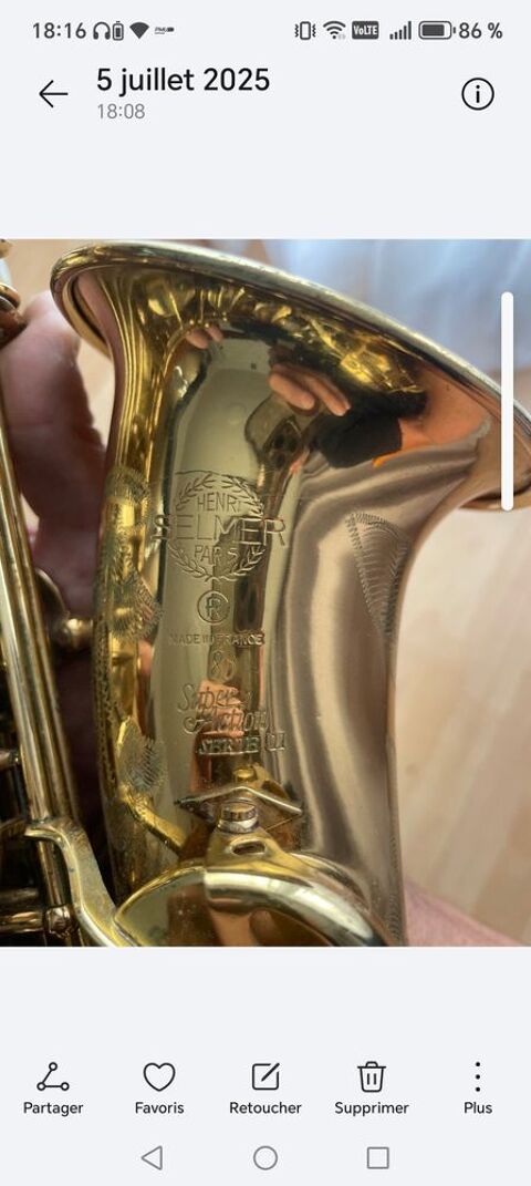 Saxophone Alto Selmer Les Lilas (93)