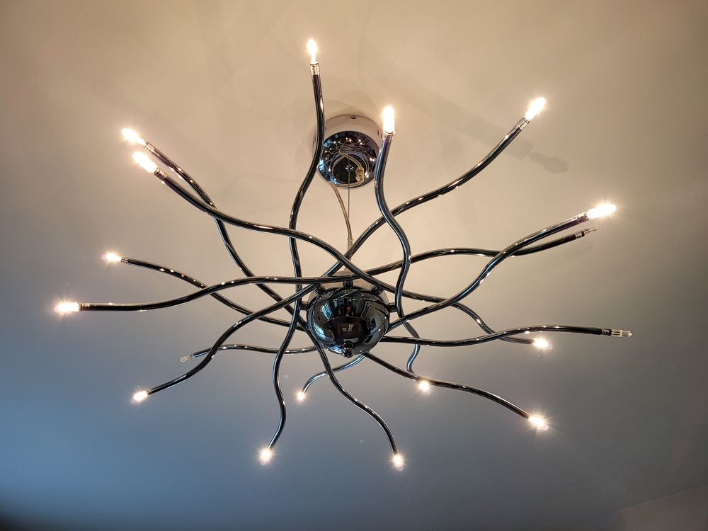 Suspension design chrome Décoration