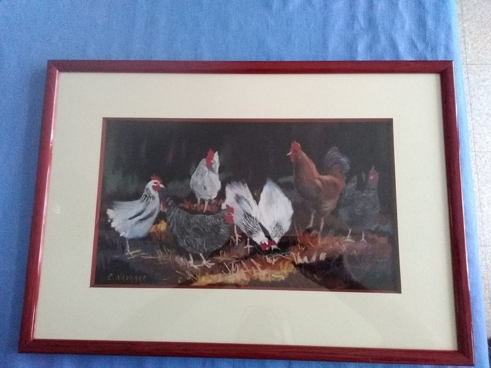 cadre sous verre avec photo . Décoration
