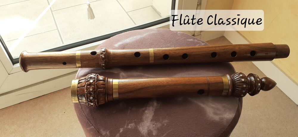 Flute en bois traversi&egrave;re n&eacute;palaise Instruments de musique