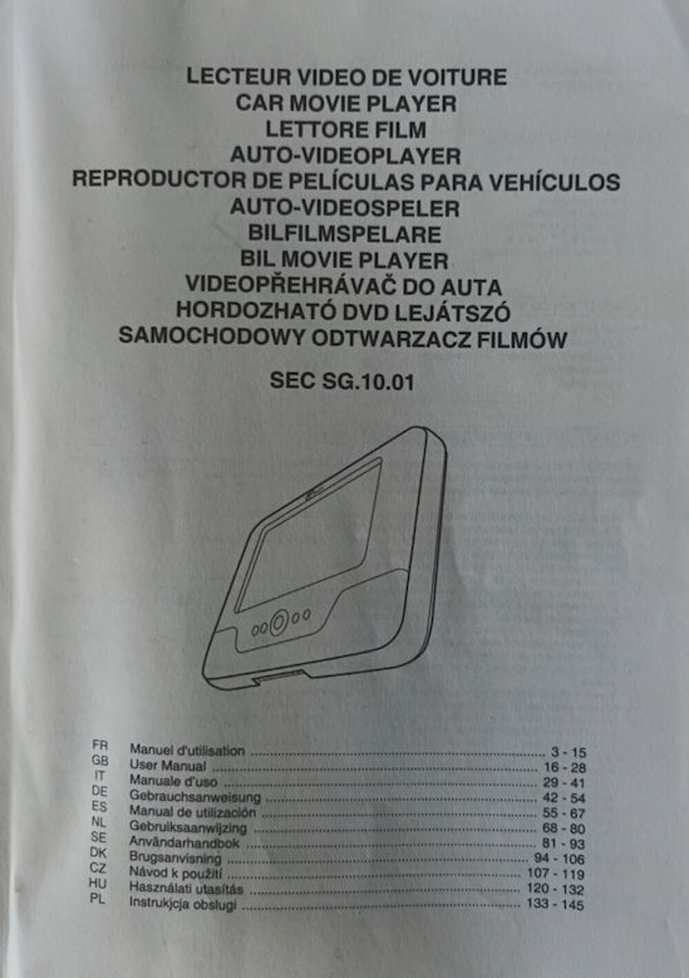 Lecteur DVD pour voiture Photos/Video/TV