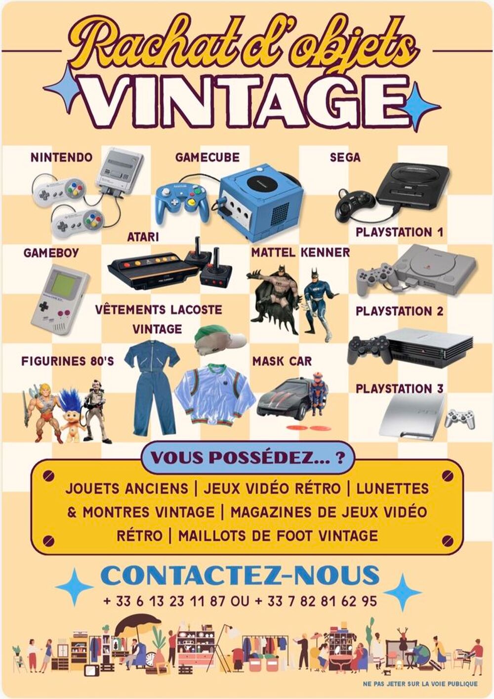 Rachat de jouets jeux vid&eacute;o vintage, figurines ann&eacute;es 80 Consoles et jeux vidéos