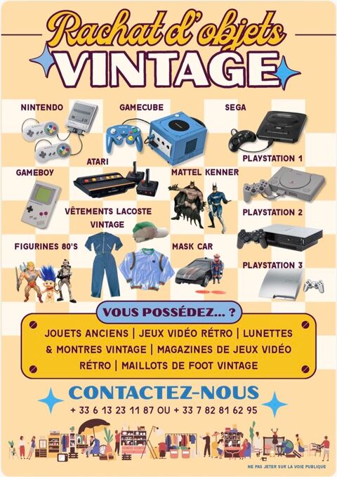 Rachat de jouets jeux vid�o vintage, figurines ann�es 80 0 Strasbourg (67)