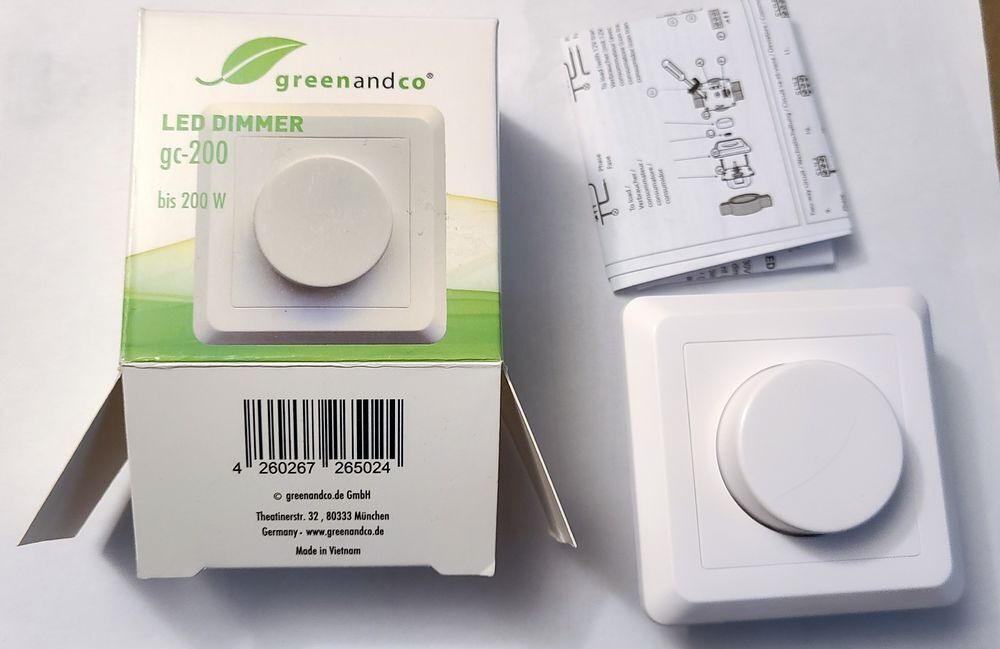 Variateur d'intensit&eacute; LED rotatif de 1-200 W ; jamais utils&eacute; Bricolage