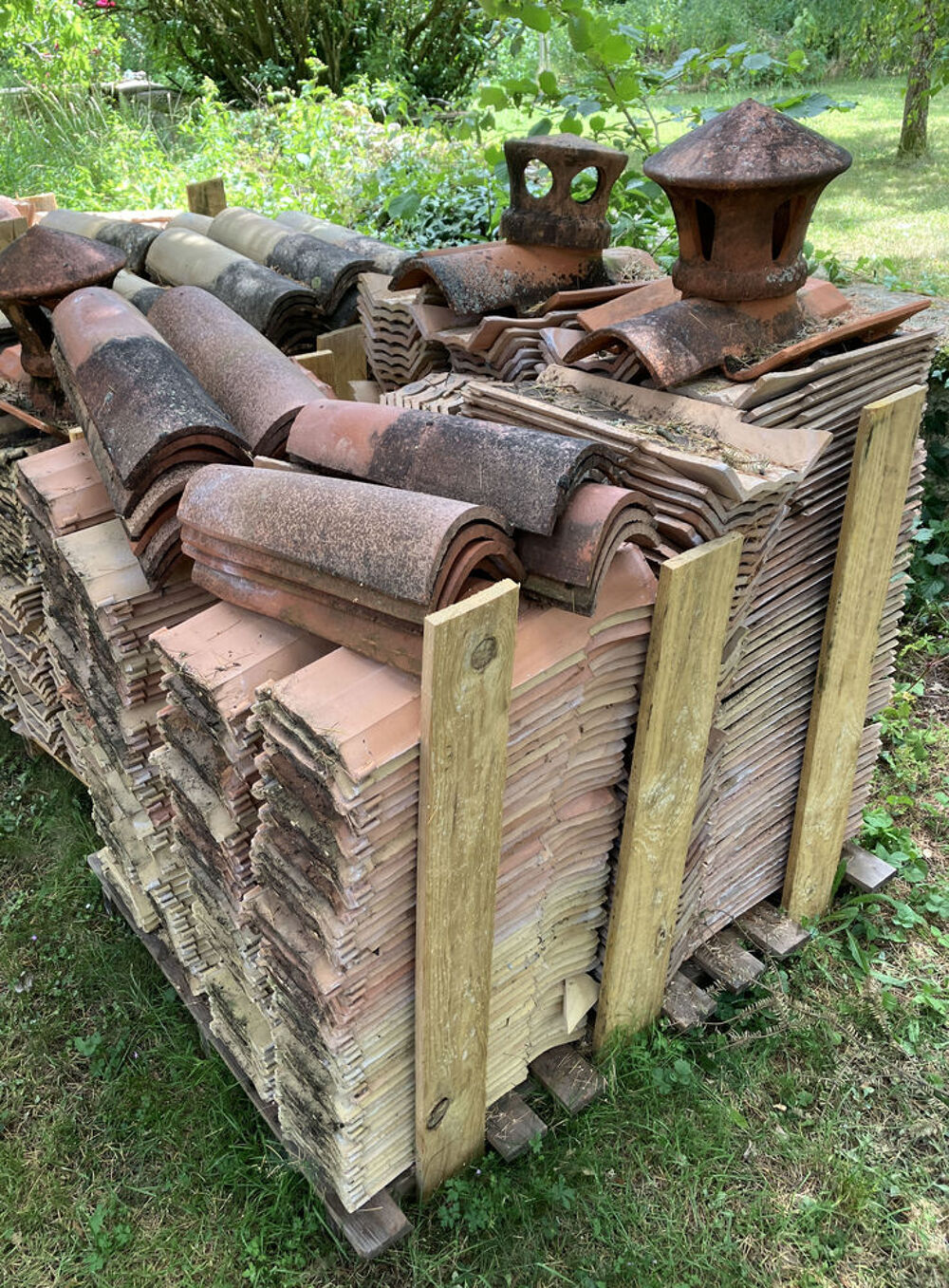 Tuiles fond plat + "Tige de botte" + tuiles &agrave; douille canal Bricolage