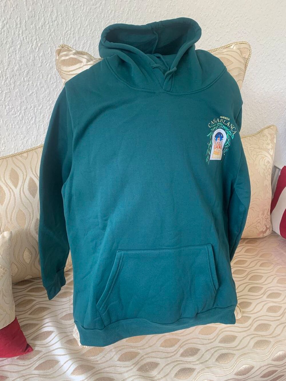 Hoodie Casablanca vert sans &eacute;tiquette For&ecirc;t Neuf Taille M Vêtements