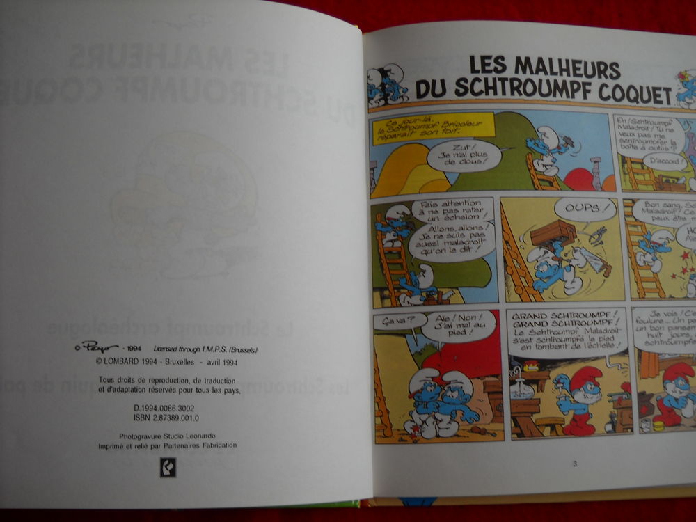 BD - Schtroumpfs - N&deg; 5 - RARE - mini album - EO -
15  Livres et BD