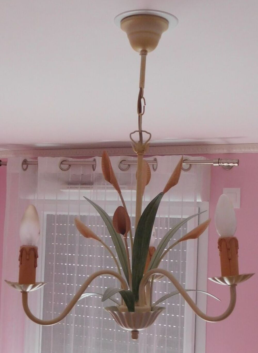 Lustre fleuri Décoration