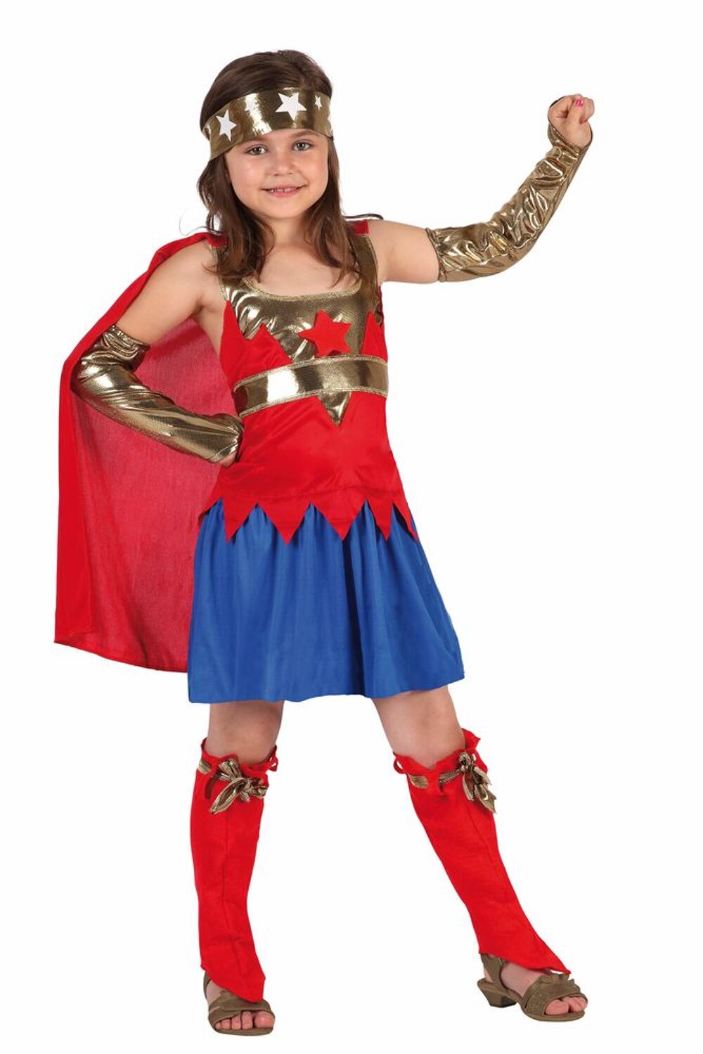 costume Super girl h&eacute;ro&iuml;ne 5-6 ans Jeux / jouets
