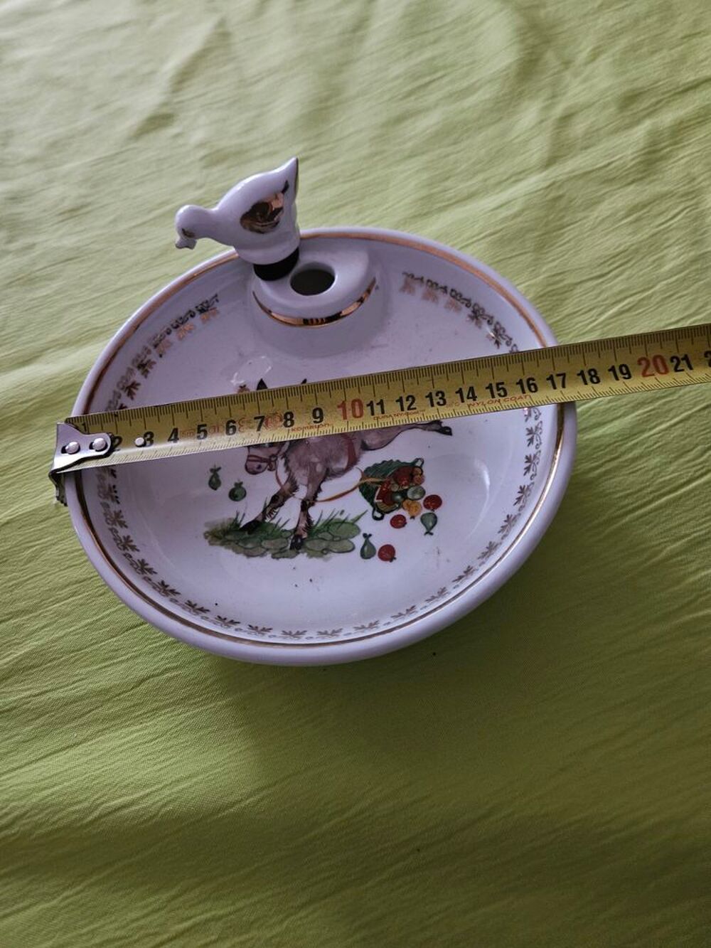 Assieste porcelaine vintage chauffante beb&eacute; 1960 