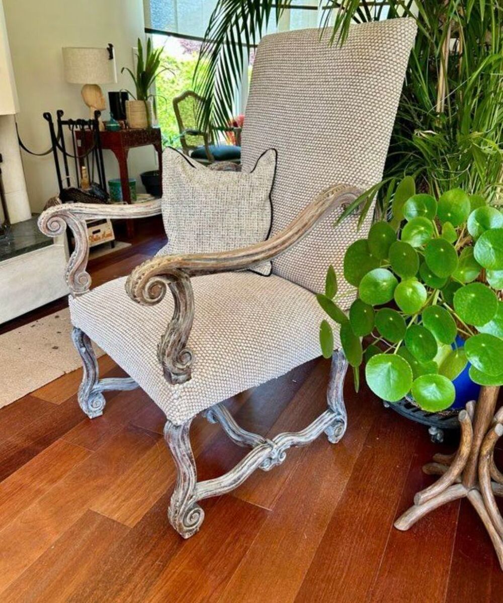Fauteuil beige confortable Meubles