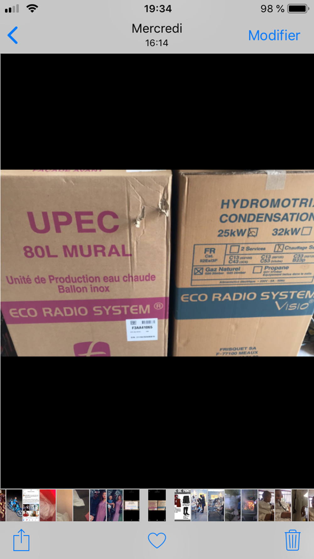 chaudiere neuve 25 kw hydrotermix &agrave; gaz et ballon deau Electroménager