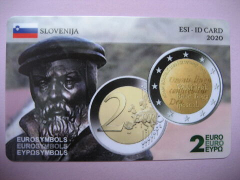 Carte 2 Euro ESI - Id Card - SLOVENIE  2020  Adam Bohoric Reims (51)