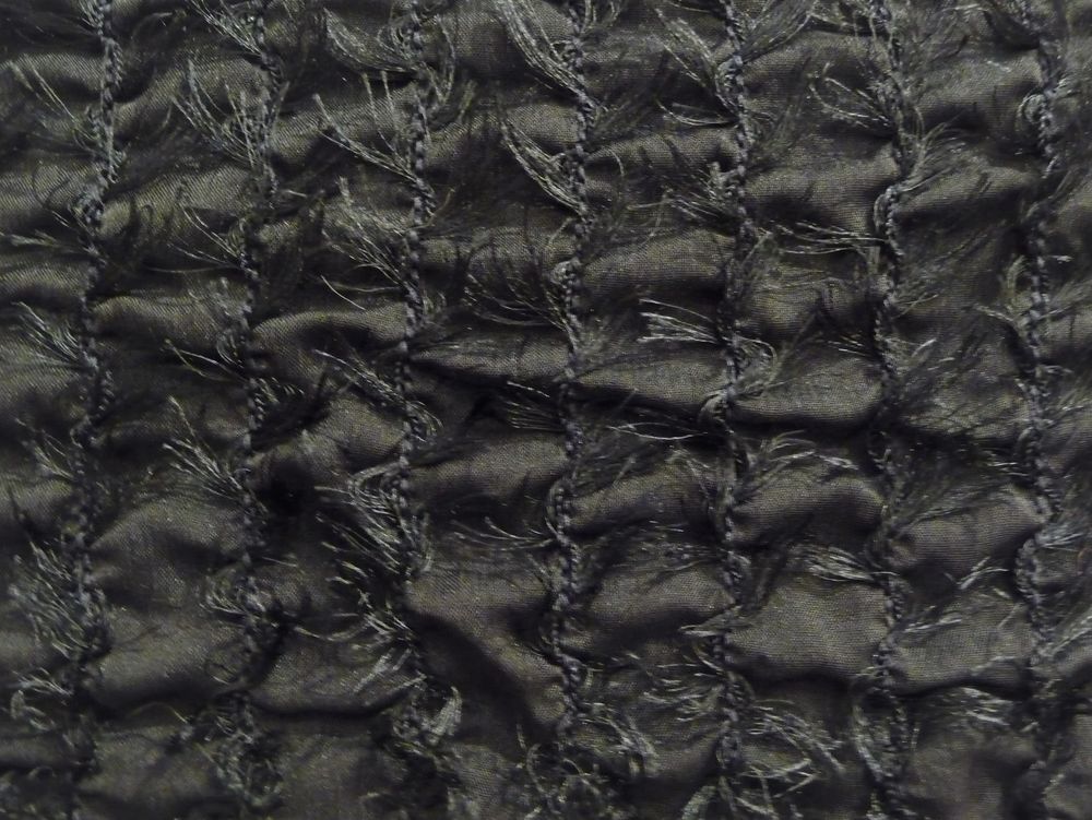 Pull Noir Bi Mati&egrave;re &agrave; Manches Longues- Nulle Part Ailleurs Vêtements