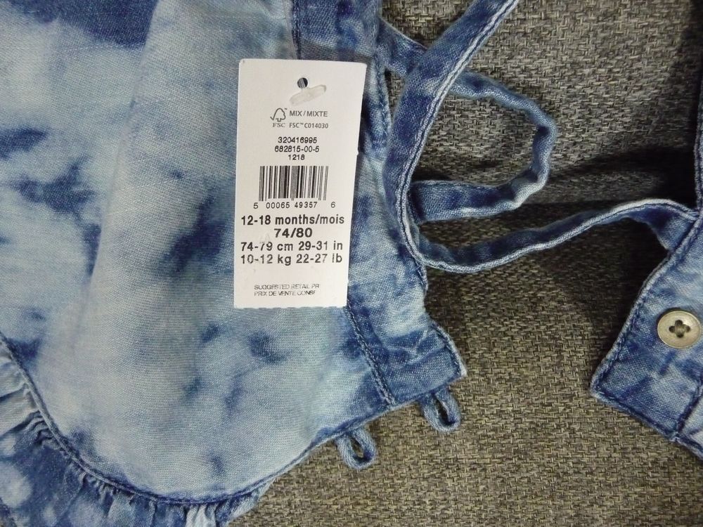 Ensemble Top &agrave; Bretelles avec son Short Bleu D&eacute;lav&eacute;- Gap Vtements enfants