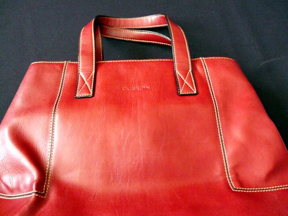 Sac &agrave; Main en Cuir Rouge du tout d&eacute;but des ann&eacute;es 2000, Neuf Maroquinerie