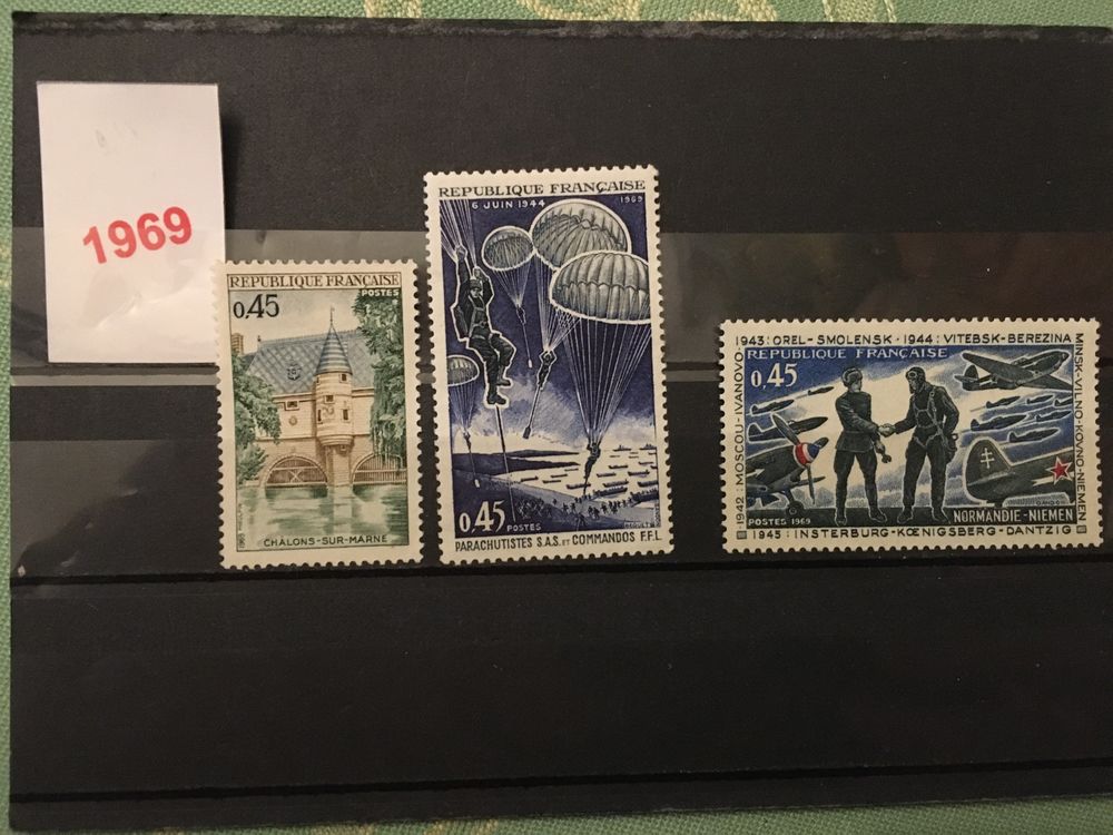 Timbres de Collection de France Neufs ** 1969
