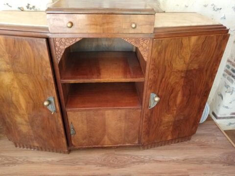 Buffet Bas placage en loupe d'orme Art Déco Tardais (28)