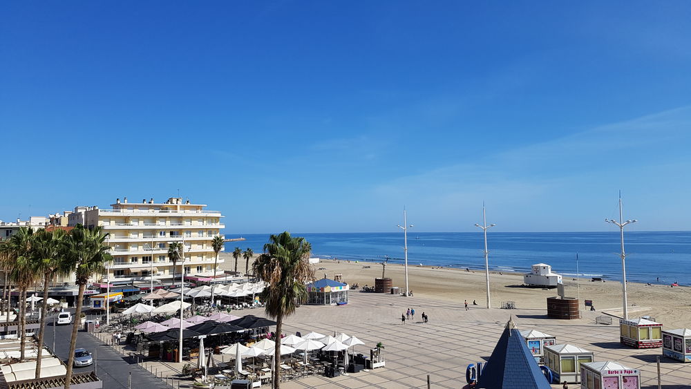   Agr�able T2 balcon, belle vue mer, centre Canet, 1e ligne. Languedoc-Roussillon, Canet Plage (66140)
