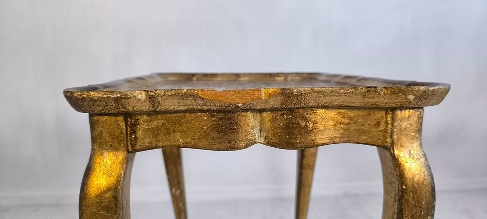 &Eacute;l&eacute;gante table d'appoint florentine ? D&eacute;cor peint &amp; superbe Meubles