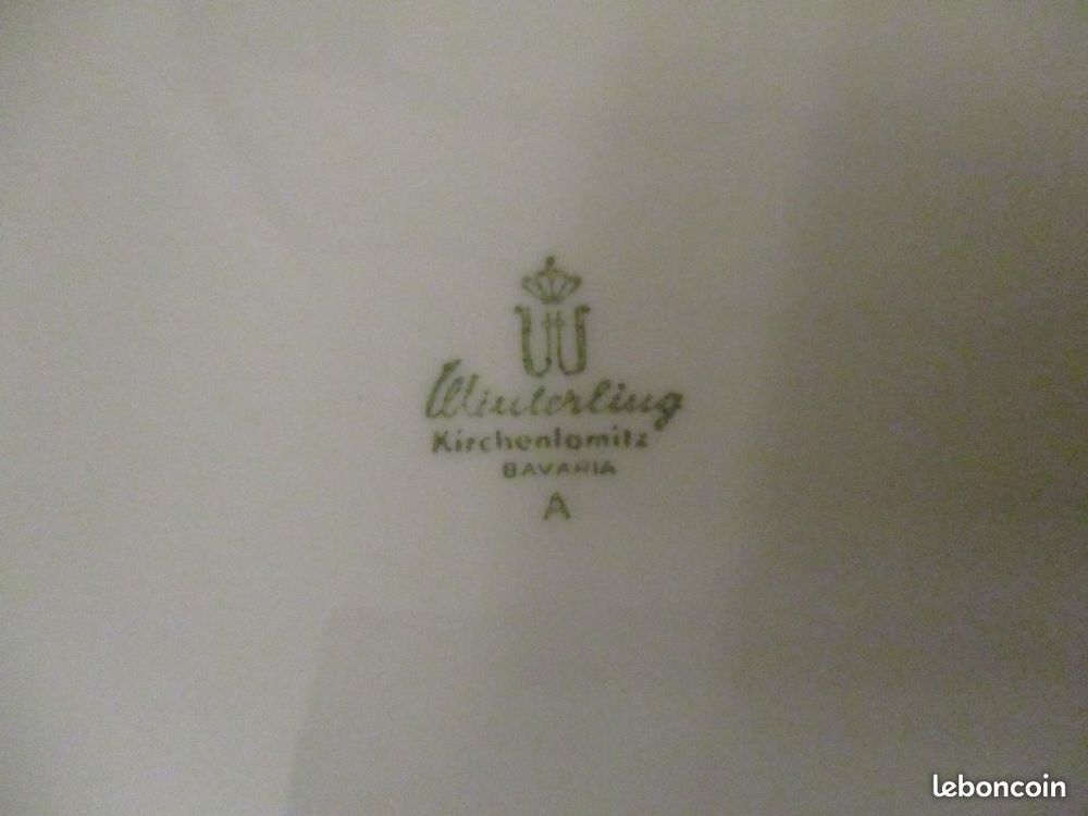 Assiette vintage en porcelaine winterling kirchenlamitz bava Cuisine