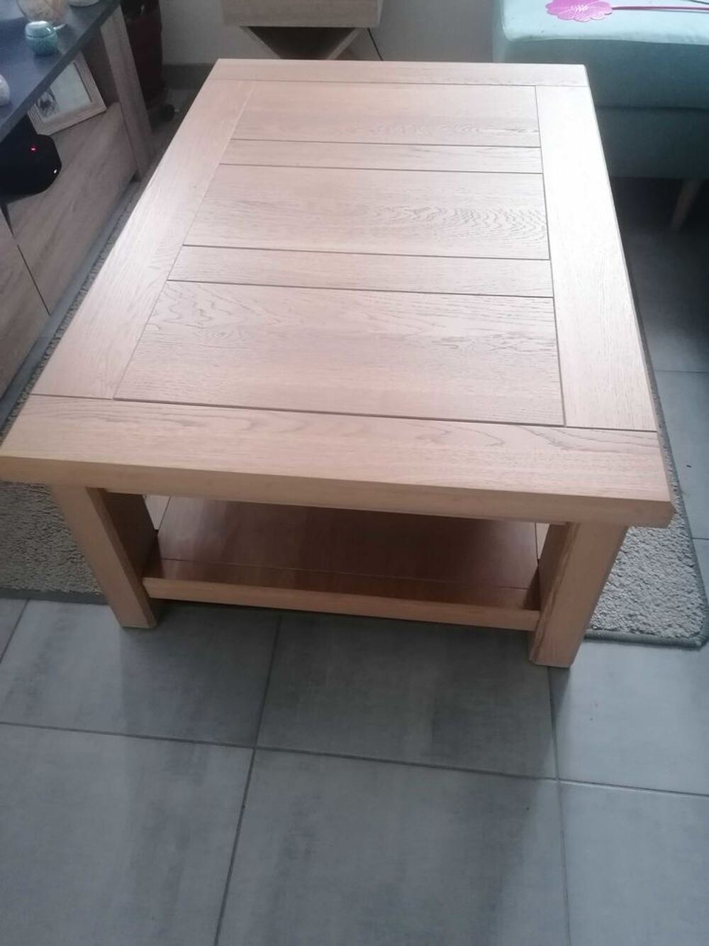 table basse ch&ecirc;ne massif Meubles