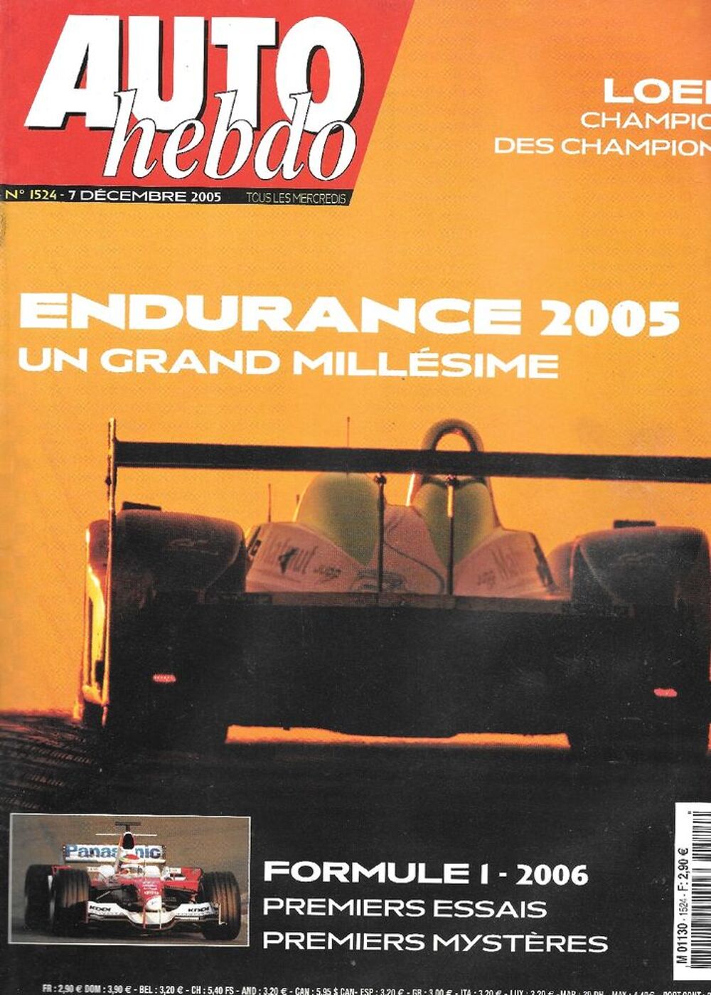 AUTO HEBDO n&deg;1524 2005 CITROEN C6 SMART Forfour Brabus Livres et BD