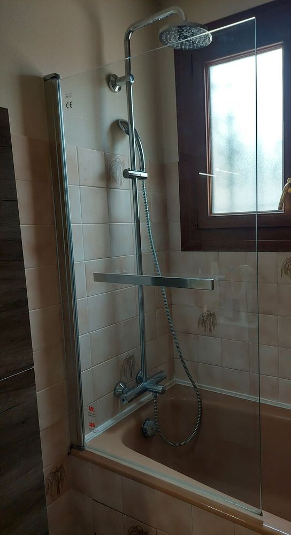 paroi en verre pour baignoire Bricolage