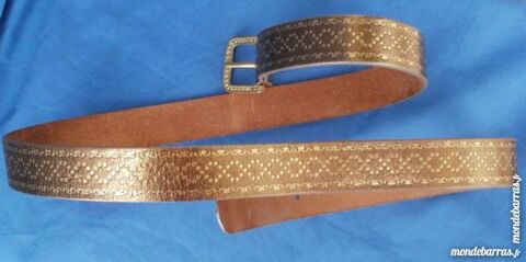 Ceinture dorée croute de cuir 85 cm 5 Montauban (82)