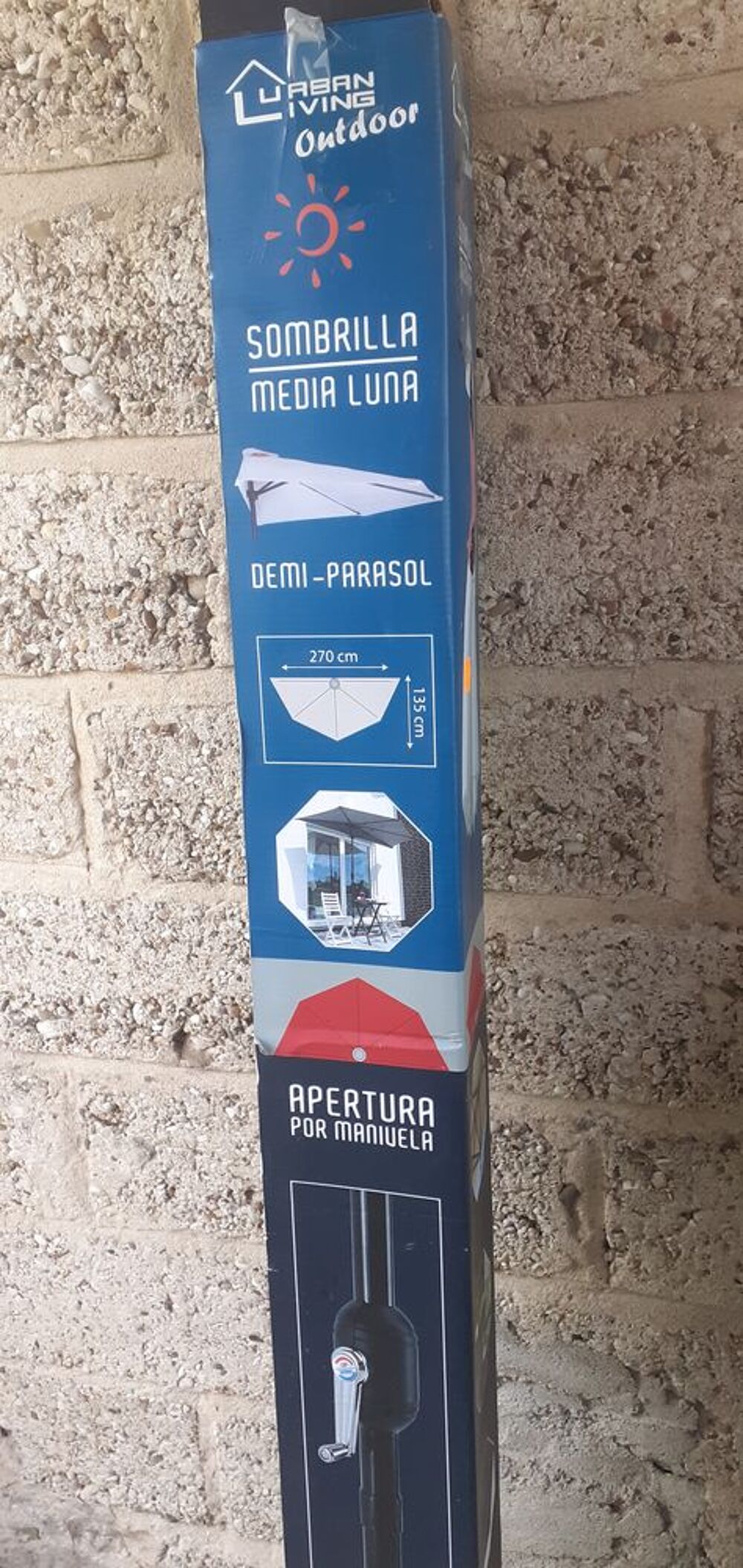 Demi parasol Jardin