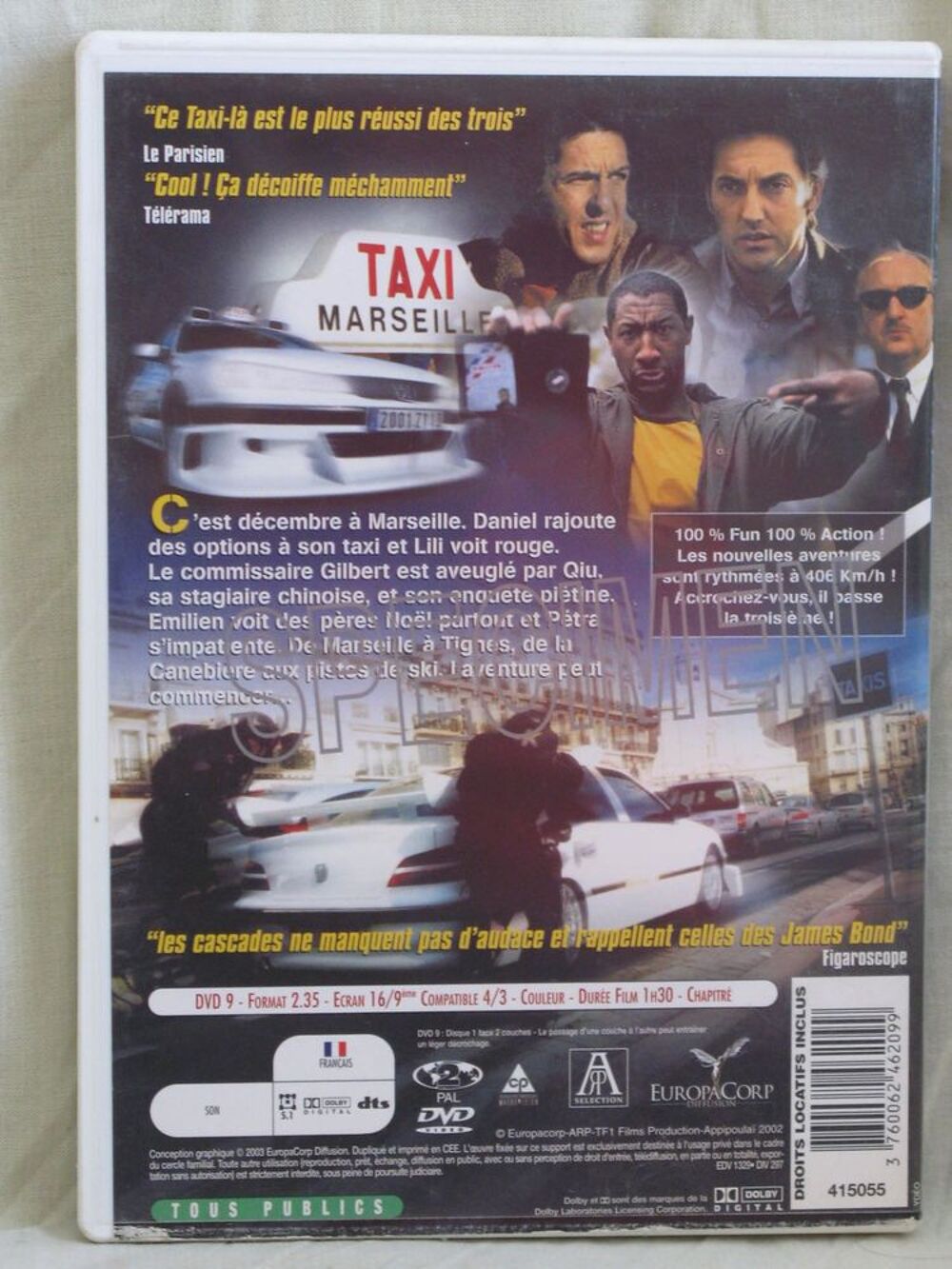 Taxi 3 DVD et blu-ray