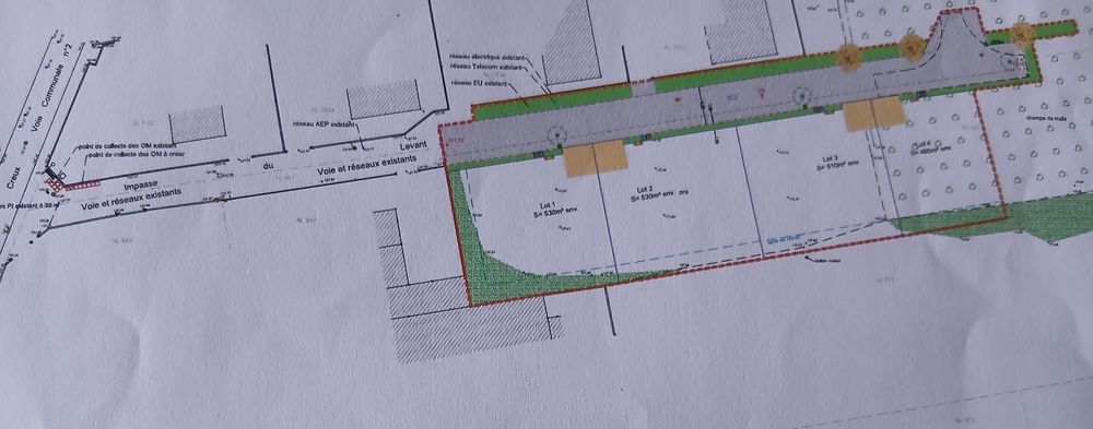 Vente Terrain terrain constructible et viabilisé à Sablons. Sablons