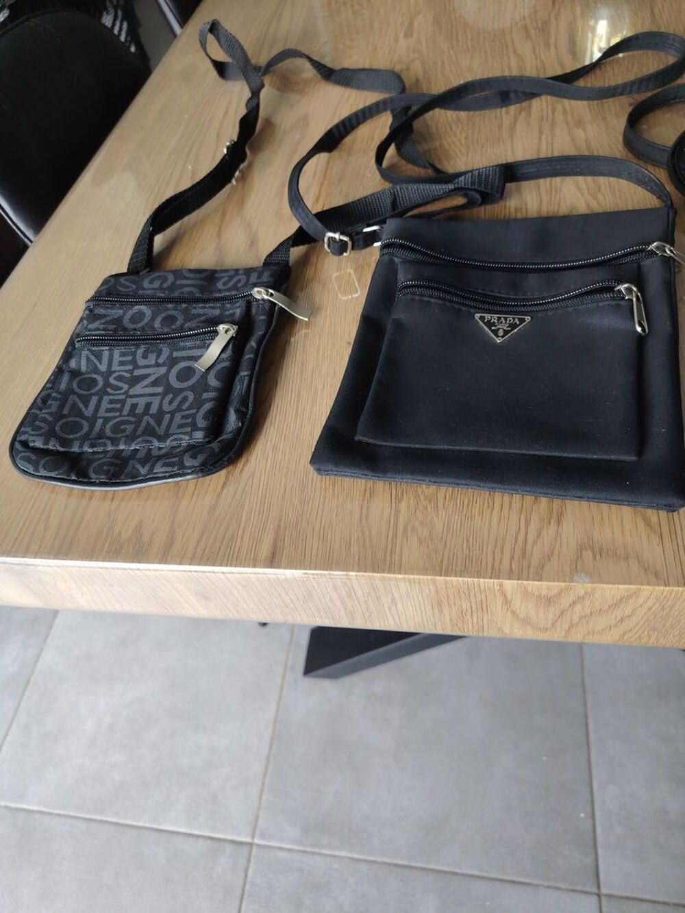 Lot de 4 pochettes noires pour homme Maroquinerie